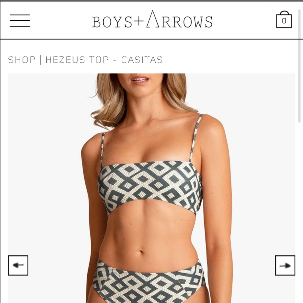 Boys and Arrows bikini top